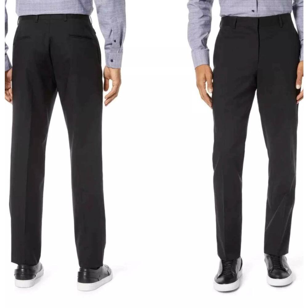 Nordstrom Tech Smart Flat Front Pants Mens Size 46 4 Way Stretch Quick Dry NEW